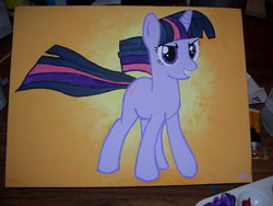 Size: 900x678 | Tagged: safe, artist:equestriapaintings, twilight sparkle, g4, female, photo, solo, traditional art