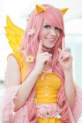 Size: 596x900 | Tagged: safe, artist:panda treats, artist:rose0fmay, fluttershy, human, g4, cosplay, irl, irl human, photo, solo