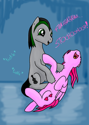 Size: 500x707 | Tagged: safe, artist:sweetheartannie, oc, tickling