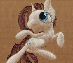 Size: 943x820 | Tagged: safe, artist:getchanoodlewet, rarity, g4, female, solo, traditional art