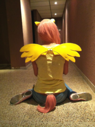 Size: 717x960 | Tagged: safe, artist:bunny-herz, fluttershy, human, g4, cosplay, irl, irl human, photo, solo