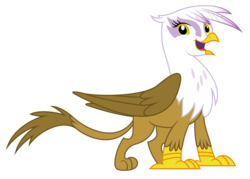 Size: 1600x1145 | Tagged: safe, artist:martinnus1, gilda, griffon, g4, griffon the brush off, female, happy, simple background, smiling, solo, transparent background, vector, when she smiles