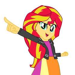 Size: 896x892 | Tagged: safe, artist:hannah-joy64, sunset shimmer, equestria girls, g4, female, pose, solo