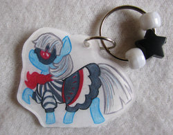 Size: 900x702 | Tagged: safe, artist:plush-fiend, photo finish, g4, female, keychain, photo, solo