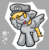 Size: 544x554 | Tagged: safe, artist:zutcha, derpy hooves, pegasus, pony, g4, cap, crossover, female, hat, mare, mario, mario's hat, solo, super mario bros.