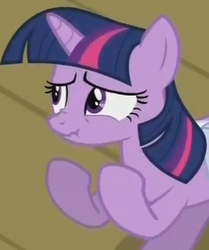 Size: 292x350 | Tagged: safe, twilight sparkle, g4, female, scrunchy face, solo, y u no