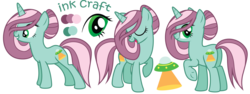 Size: 3424x1287 | Tagged: safe, artist:ivyhaze, oc, oc only, pony, unicorn, female, mare, simple background, transparent background, vector