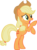 Size: 4667x6271 | Tagged: safe, artist:lilcinnamon, applejack, earth pony, pony, g4, my little pony: friendship is magic, the return of harmony, absurd resolution, bipedal, female, oh no, rearing, simple background, solo, transparent background, vector, worried