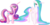 Size: 582x296 | Tagged: safe, artist:russiankolz, princess cadance, princess celestia, alicorn, pony, g4, duo, duo female, female, mare, missing accessory, simple background, transparent background, youngest immortal