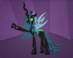 Size: 1280x1024 | Tagged: safe, artist:aha-mccoy, queen chrysalis, changeling, changeling queen, g4, felt, female, solo