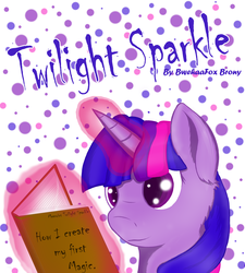 Size: 3619x4025 | Tagged: safe, artist:bwehaafox, twilight sparkle, g4, book, female, magic, reading, solo