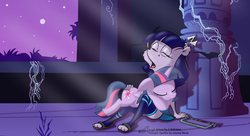 Size: 2200x1200 | Tagged: safe, artist:udn-renard, twilight sparkle, alicorn, pony, g4, female, hacksaw, mare, sleeping, twilight sparkle (alicorn)