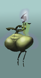 Size: 1112x2112 | Tagged: safe, artist:shemhamferosh, queen chrysalis, changeling, changeling queen, g4, female, heart, heart eyes, impossibly wide hips, looking at you, open mouth, solo, wide hips, wingding eyes