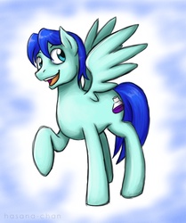 Size: 972x1164 | Tagged: safe, artist:hasana-chan, oc, oc only, pegasus, pony, solo