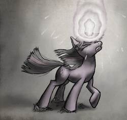 Size: 1280x1210 | Tagged: safe, artist:chromaskunk, twilight sparkle, g4, female, magic, solo, struggling