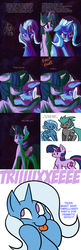 Size: 2000x6200 | Tagged: safe, artist:fauxsquared, trixie, twilight sparkle, alicorn, pony, trixie is magic, g4, crying, female, hug, mare, tumblr, twilight sparkle (alicorn), winghug