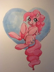 Size: 720x960 | Tagged: safe, artist:breakingreflections, pinkie pie, g4, female, solo, traditional art