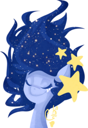 Size: 1000x1450 | Tagged: safe, artist:sellyinwonderland, oc, oc only, oc:asteria, pony, female, mare, solo, stars