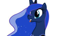Size: 5360x3000 | Tagged: safe, artist:overmare, princess luna, alicorn, pony, g4, absurd resolution, female, mare, simple background, solo, tongue out, transparent background, vector