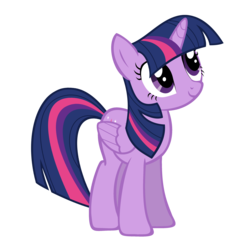 Size: 3000x3000 | Tagged: safe, artist:zee66, twilight sparkle, alicorn, pony, g4, death stare, female, folded wings, mare, simple background, solo, staring ponies, transparent background, twilight sparkle (alicorn), vector, wings