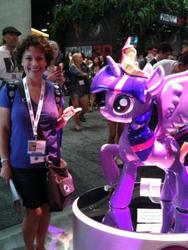 Size: 360x480 | Tagged: safe, twilight sparkle, human, g4, amy keating rogers, irl, irl human, photo, predator, san diego comic con, sdcc 2013, twilight sparkle (alicorn)