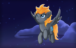 Size: 2488x1592 | Tagged: safe, artist:derpwave, oc, oc only, pegasus, pony, flying, solo