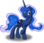 Size: 10214x10000 | Tagged: safe, artist:kp-shadowsquirrel, artist:theponymuseum, princess luna, g4, .svg available, absurd resolution, female, missing accessory, simple background, soft shading, solo, transparent background, vector