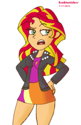 Size: 1036x1600 | Tagged: safe, artist:scobionicle99, sunset shimmer, equestria girls, g4, female, simple background, solo, transparent background