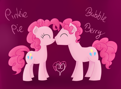 Size: 2787x2055 | Tagged: safe, artist:kaleysia, pinkie pie, g4, bubble berry, female, male, nuzzling, rule 63, self ponidox, selfcest, ship:bubblepie, shipping, straight