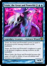 Size: 375x523 | Tagged: safe, artist:spaceweasel2306, trixie, g4, card, magic the gathering