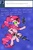 Size: 800x1200 | Tagged: safe, artist:ichibangravity, pinkie pie, ask king sombra pie, g4, ask, dark magic, fangs, horn, possessed, possession, sombra eyes, sombra horn, sombra pie, sword, tumblr