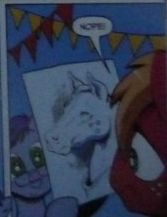 Size: 167x217 | Tagged: safe, artist:andypriceart, idw, big macintosh, leadwing, earth pony, horse, pony, g4, spoiler:comic, spoiler:comic09, andy price, andy you magnificent bastard, hoers, male, paper, realistic, self insertion, stallion