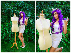 Size: 900x670 | Tagged: safe, artist:lenore-eeva-leena, rarity, human, g4, cosplay, irl, irl human, mannequin, photo, solo
