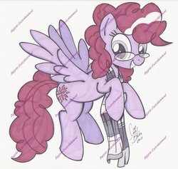 Size: 800x757 | Tagged: safe, artist:ponygoddess, oc, oc only, pegasus, pony, clothes, glasses, scarf, smiling, solo