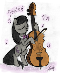 Size: 800x978 | Tagged: safe, artist:maurincl, octavia melody, earth pony, pony, g4, cello, female, musical instrument, solo