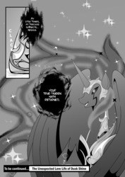 Size: 2202x3114 | Tagged: safe, artist:0ryomamikado0, nightmare moon, comic:the unexpected love life of dusk shine, g4, comic