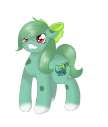 Size: 993x1173 | Tagged: safe, artist:mondlichtkatze, bulbasaur, earth pony, pony, braces, pokémon, ponified, simple background, solo, transparent background