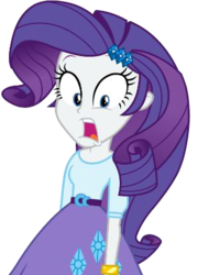 Size: 311x431 | Tagged: safe, rarity, equestria girls, g4, dash for the crown, equestria girls prototype, faic, female, scared, shocked, simple background, solo, transparent background, vector, wide eyes