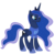 Size: 1500x1457 | Tagged: safe, artist:alexiy777, edit, idw, princess luna, alicorn, pony, friendship is magic #9, g4, spoiler:comic, best pony, clothes, female, idw showified, magic shirt, mare, simple background, solo, t-shirt, transparent background, vector