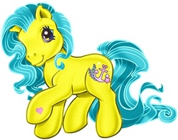 Size: 299x236 | Tagged: safe, anchors away, earth pony, pony, g3, female, raised hoof, simple background, solo, white background