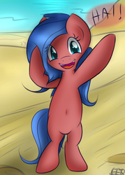 Size: 1515x2115 | Tagged: safe, artist:freefraq, oc, oc only, oc:skye, earth pony, pony, bipedal, solo