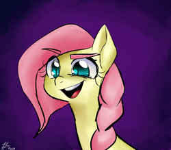 Size: 800x700 | Tagged: safe, artist:pyupew, fluttershy, g4, alternate hairstyle, female, solo