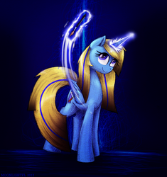 Size: 1793x1905 | Tagged: safe, artist:moonlightfl, oc, oc only, alicorn, pony, unicorn, paintbrush, solo