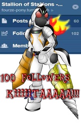 Size: 1559x2397 | Tagged: safe, pony, crossover, drill, kamen rider, kamen rider fourze, kisaragi gentaro, male, ponified, rocket, stallion, tumblr, tumblr comic