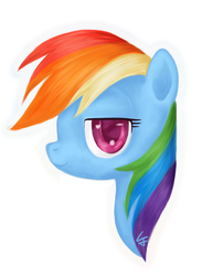 Size: 1024x1326 | Tagged: safe, artist:dreamfang, rainbow dash, g4, female, portrait, solo