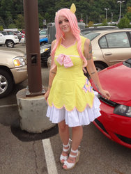 Size: 900x1200 | Tagged: safe, artist:kimichi13, fluttershy, human, g4, cosplay, irl, irl human, photo, solo