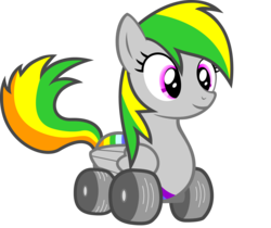 Size: 3916x3295 | Tagged: safe, artist:marcosms88, oc, oc only, oc:wheely bopper, original species, wheelpone, high res, simple background, solo, transparent background, vector