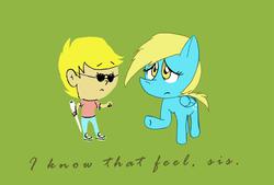 Size: 1024x693 | Tagged: artist needed, safe, derpy hooves, human, g4, feels, foxtrot, sad