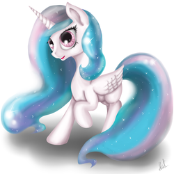 Size: 2000x2000 | Tagged: safe, artist:alicekvartersson, princess celestia, alicorn, pony, g4, female, solo