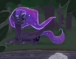 Size: 900x695 | Tagged: safe, artist:ellamred, princess luna, g4, female, solo